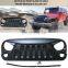 J189-5 black angry car grille ABS front grill for jeep for wrangler jk