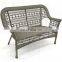 Factory Supply Pe Rattan Wicker Loveseat Patio Garden Furniture For Indoor & Outdoor