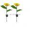 Outdoor Solar Led Sunflower Lawn Light Garden Stake Lights For Patio Yard Porch Walkway Landscape Lighting Decoration