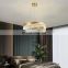 Modern Stainless Steel Chandelier Adjustable Led Pendant Light For Living Room Dinner Room Decoration Crystal Hanging Lamp