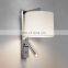 E27 lamp holder surface mounted 3W double switch classic flexible bed wall light led wall lamp for home