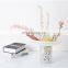 Modern luxury transparent clear home decoration accessories glass flower vases