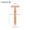 Travel Mini Flexible Womens Face Shaving Rose Steel Stainless Traditional Safety Razor