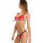 Personalized Your Own Brand Design Yoga Fitness Wear 95% Cotton 5% Spandex OEM Stretch Band Women Sports bra and pantie set