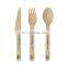 Yada Custom biodegradable disposable colorful birch wooden cutlery set with printing wood cutlery eco friendly
