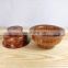 Amazon Hot Selling Wholesale Eco Friendly Custom Logo Cooking Bowl Dough Bowl Kitchen Acacia Wooden Salad Bowl