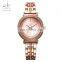 SHENGKE Luxury Bracelet Lady Watch Dazzling Diamond Pearl-shell Dial Japanese Quartz Movement Wristwatches K0092L