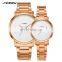 SINOBI Couple Watches S9822 Customize Watch Logo Minimalism Stylish Lovers Pair Wristwatch Gift Watches