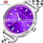 MINI FOCUS MF47L Women's Quartz Watches Simple Blue Stainless Steel Bracelet Wristwatch Lady Clock