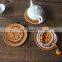 Handmade Japanese Style Rattan Round Coasters Set