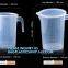 Factory Custom logo lab Graduated Plastic Measuring Cup/Jug With Handle, Laboratory Good Price 500ml 1000ml Plastic Measuring