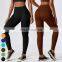 Workout Tights Custom Logo Butt Lifting Sports Legging Gym Fitness Pants High Waist Ribbed Seamless Yoga Leggings For Women