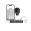 RGB Light Alarm Clock 15W 10W Fast Charge Stand 3 In 1 Wireless Charger For Iphone And Android