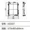radiator KATO High performance excavator radiator water tank HD307 radiator