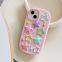 Rainbow 3D Star Silicone Mobile Phone Case For iPhone 15 14 13 12 11 Pro max  Cartoon Rubber  Shockproof Back Cover