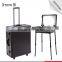 Salon professional Trolley Beauty case with lighted mirror/ MP3/FM