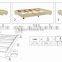 Wood Bed Frame With Know Down Divan