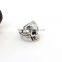 Newest titanium silver 316l stainless steel rings for men skull rings