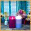 coloured led pillar candles with remote control medium