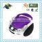 Cheapest Super Design Purple Portable Bluetooth CD Boombox