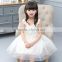 2016 Korean girl summer princess dress kids tulle lace flower fluffy dress vintage style flower girl dress