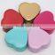 5 Color Option Shinny Candy Tin Case Best Choice For Wedding Gift Heart Tinplate Case