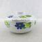 EPK eco-friendly handle 6.5" melamine round plastic bowl with lid