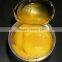 Canned yellow peach in halves