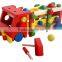 Wooden Handcrafted Pretend Play Toys Hammer Knock Ball Wooden Truck Toy
