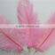 30cm-35cm Pink Synthetic Ostrich Feathers For Party Table Decoration