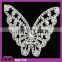 Hanjie040805 wedding butterfly rhinestone applique patch bridal/rhinestone lace