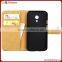 Factory mobile phone accessories leather flip cover case for moto g2