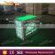 tempered glass wedding LED reception table welcome table