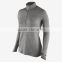 2016 Half-Zip Women's Running Training Tops /Shirt High quality Dry fit compression shirts