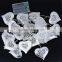 210CM Holiday Christmas Lights Silver Metal Heart LED String Meteor Light Party Wedding Decoration 3 * AA Battery Operated