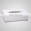 Wholesale square white porcelain tissue box