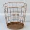 Office Stationery Metal wire Round waste bin Large Paper Trash Can
