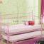 Cheap Modern Living Room Single Metal Sofa Bed with Wooden Slats