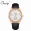 2016 watch water resist 5 bar rose gold case quality leather watches