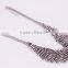 2016 Nice quality wholesale irregularity shape multilevel antique silver oblate snake chain necklace jewelry GJ-073