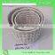 Round wicker storage basket with liner