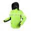 outdoor fashion fluorescent green breathable double-deck raincoat suit / fishing suit