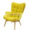 Modern design contour chaise lounge chair solid wood sofa