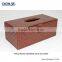 High quality tissue box cover leather