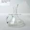 Exquisite round glass decanter with handle