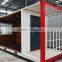 Mobile home chassis/ living 20ft container house/glass garden house