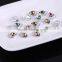 10styles rhinstone and crystal with alloy bottom for nail art decoration
