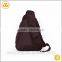 Fashionable good quality single straps men outdoor casual backpack oxford brown cheap backpack