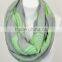 2016 Stock Clearance Sale Neon Swirl Pattern Infinity Scarf