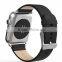 2015 High quality genuine leather band With Connector for apple watch factory wholesale